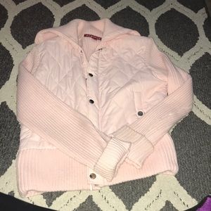 Pink button up jacket